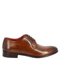 Derby plain toe da uomo in pelle