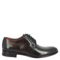 Derby plain toe da uomo in pelle