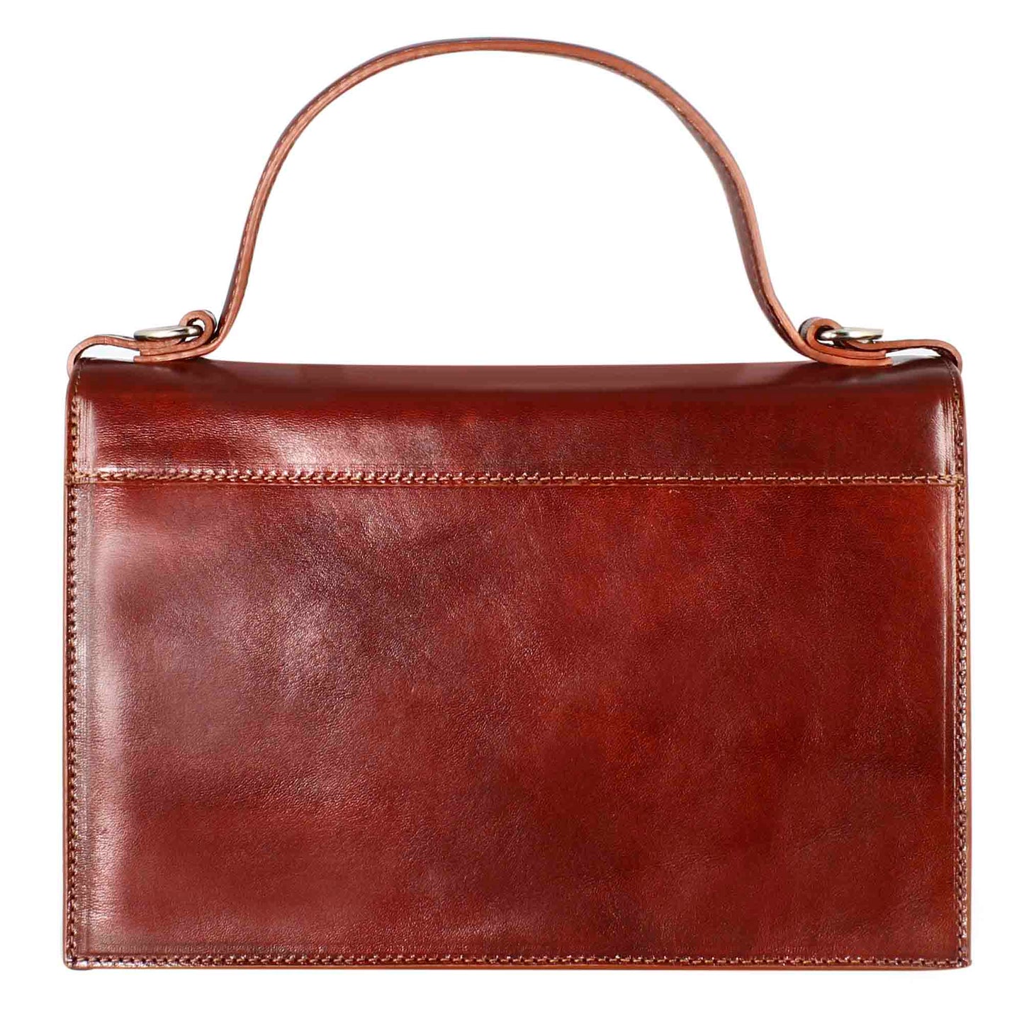 Borsa Contessina da donna classica in pelle liscia colore marrone