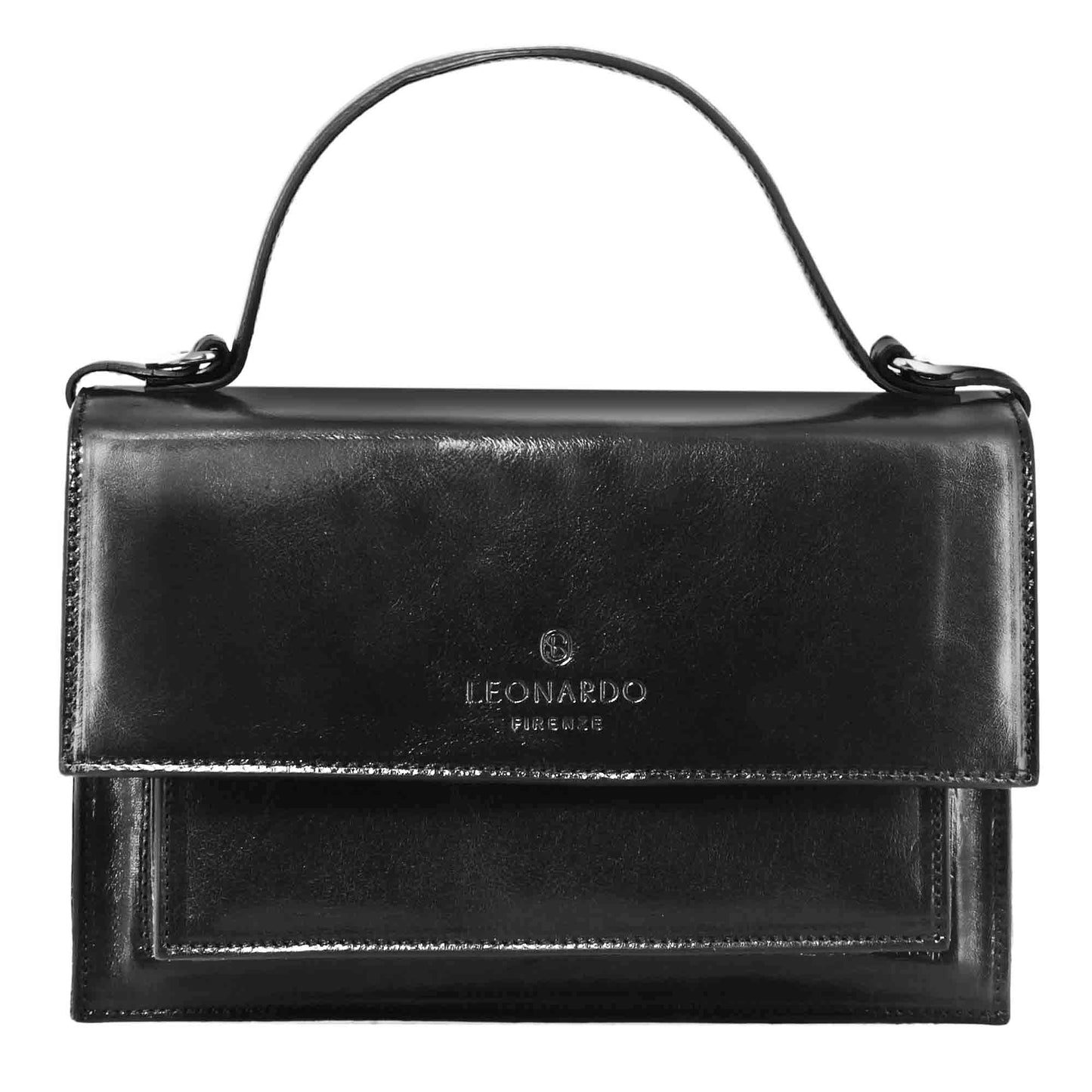 Borsa Contessina da donna classica in pelle liscia colore marrone