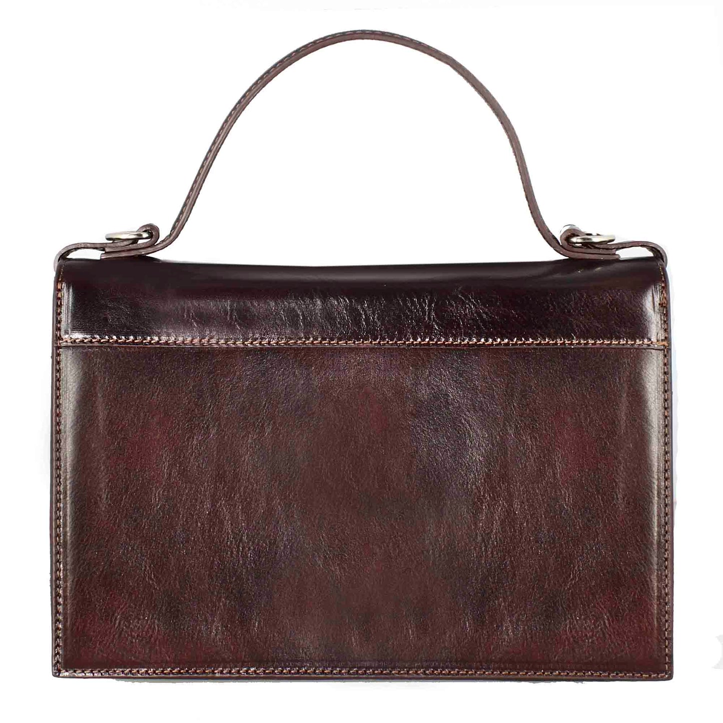 Borsa Contessina da donna classica in pelle liscia colore marrone