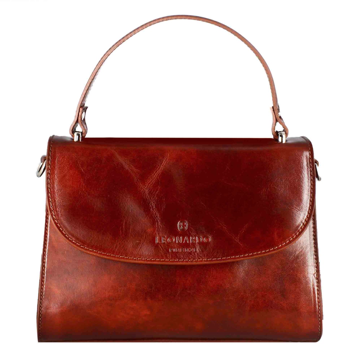Borsa Lucrezia bauletto da donna classica in pelle liscia