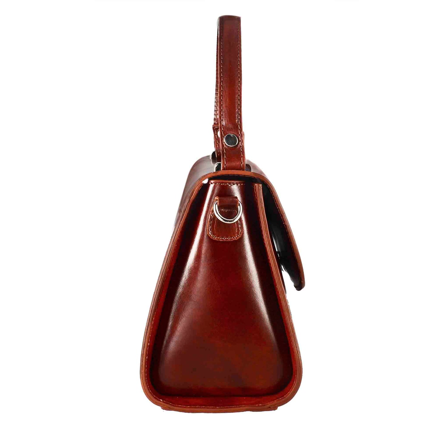 Borsa Lucrezia bauletto da donna classica in pelle liscia