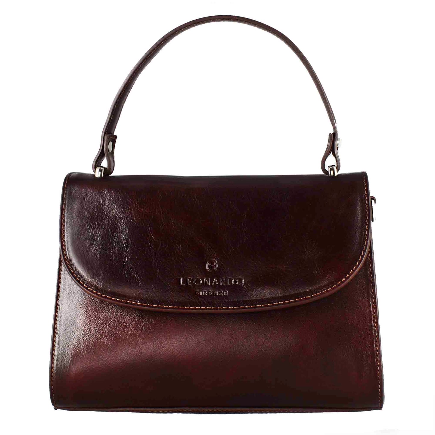 Borsa Lucrezia bauletto da donna classica in pelle liscia