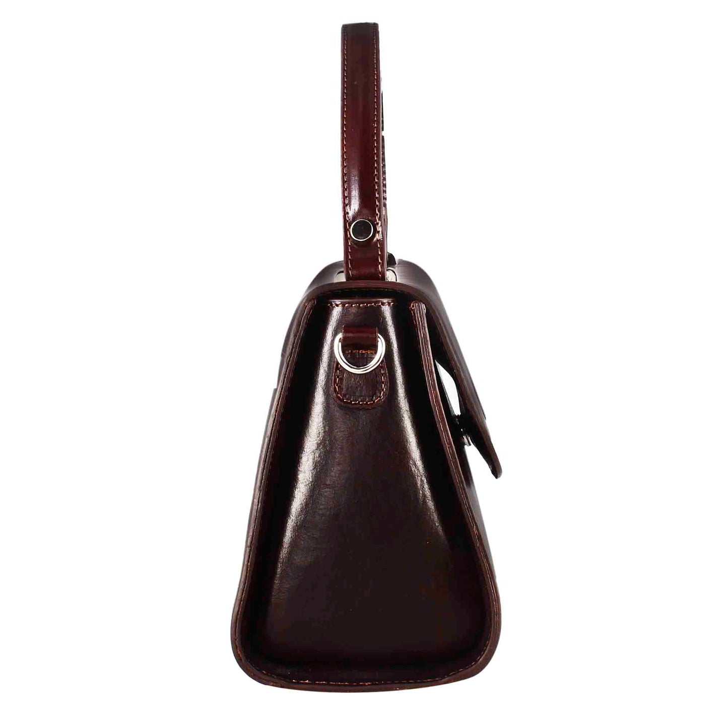 Borsa Lucrezia bauletto da donna classica in pelle liscia
