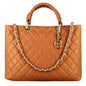 Borsa shopper Vanity con tracolla in pelle trapuntata