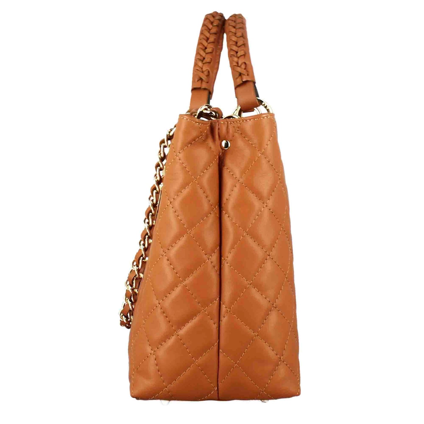 Borsa shopper Vanity con tracolla in pelle trapuntata