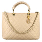 Borsa shopper Vanity con tracolla in pelle trapuntata