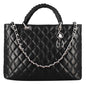 Borsa shopper Vanity con tracolla in pelle trapuntata