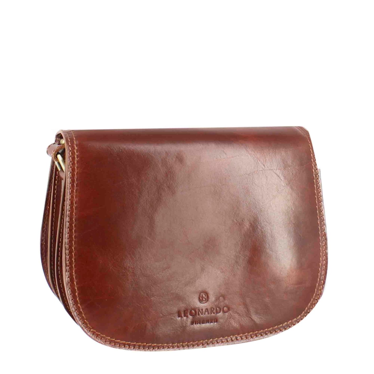 Borsa Essential da donna in pelle liscia colore marrone