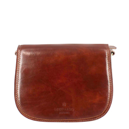 Borsa Essential da donna in pelle liscia colore marrone