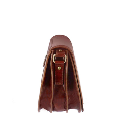 Borsa Essential da donna in pelle liscia colore marrone