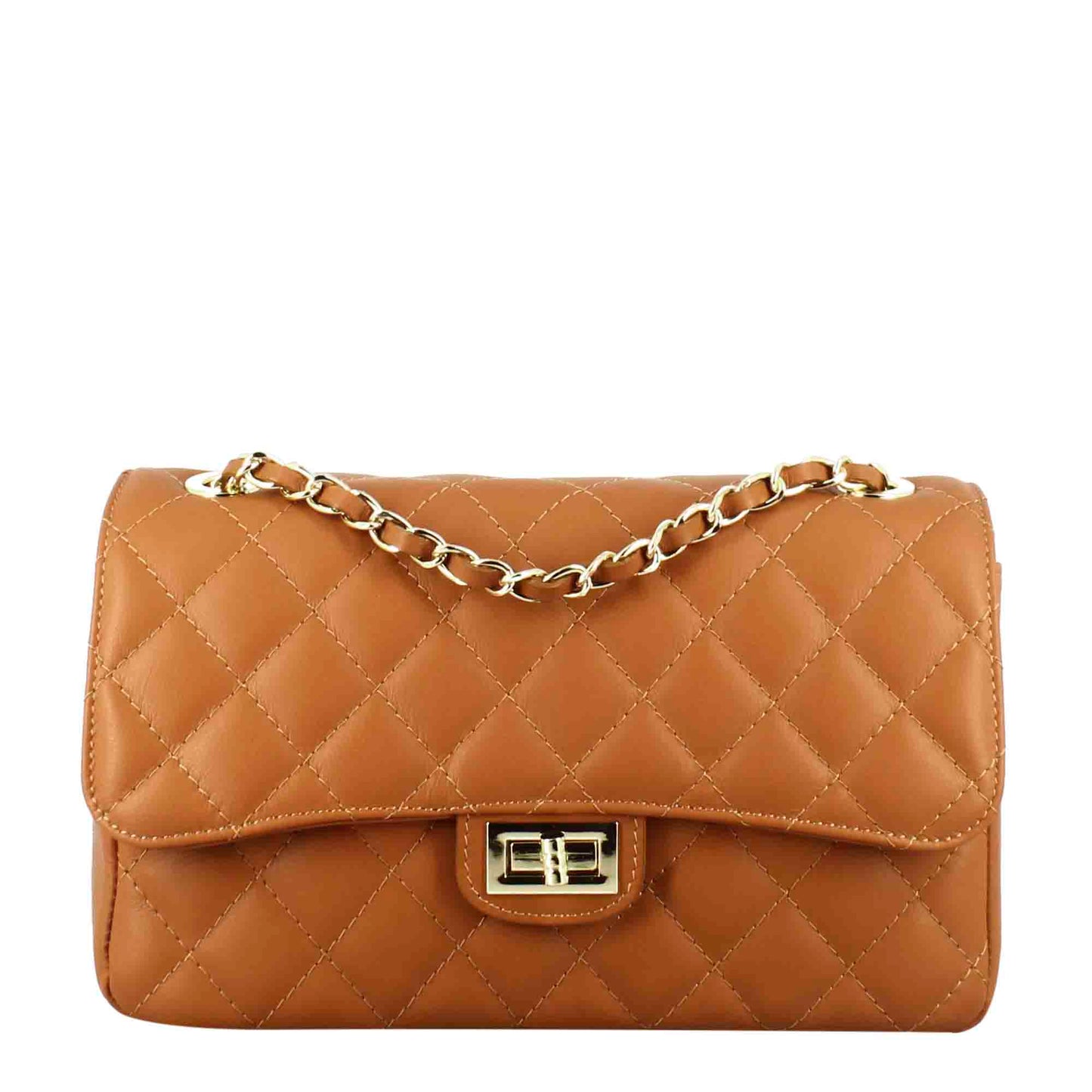 Medium Quilted Leather Vanity Shoulder Bag