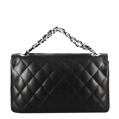 Medium Quilted Leather Vanity Shoulder Bag