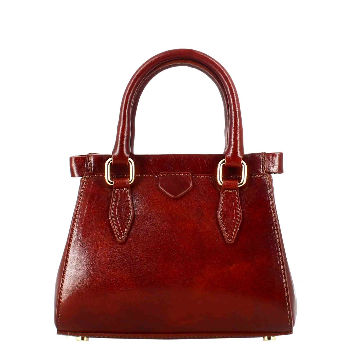 Fiorenza leather handbag with removable shoulder strap