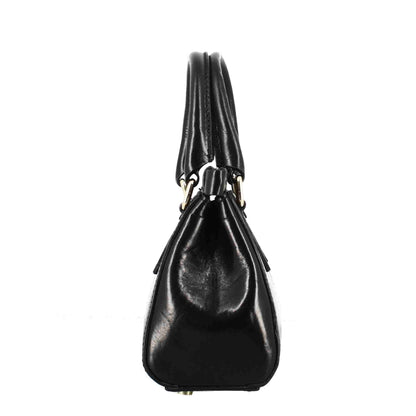 Fiorenza leather handbag with removable shoulder strap