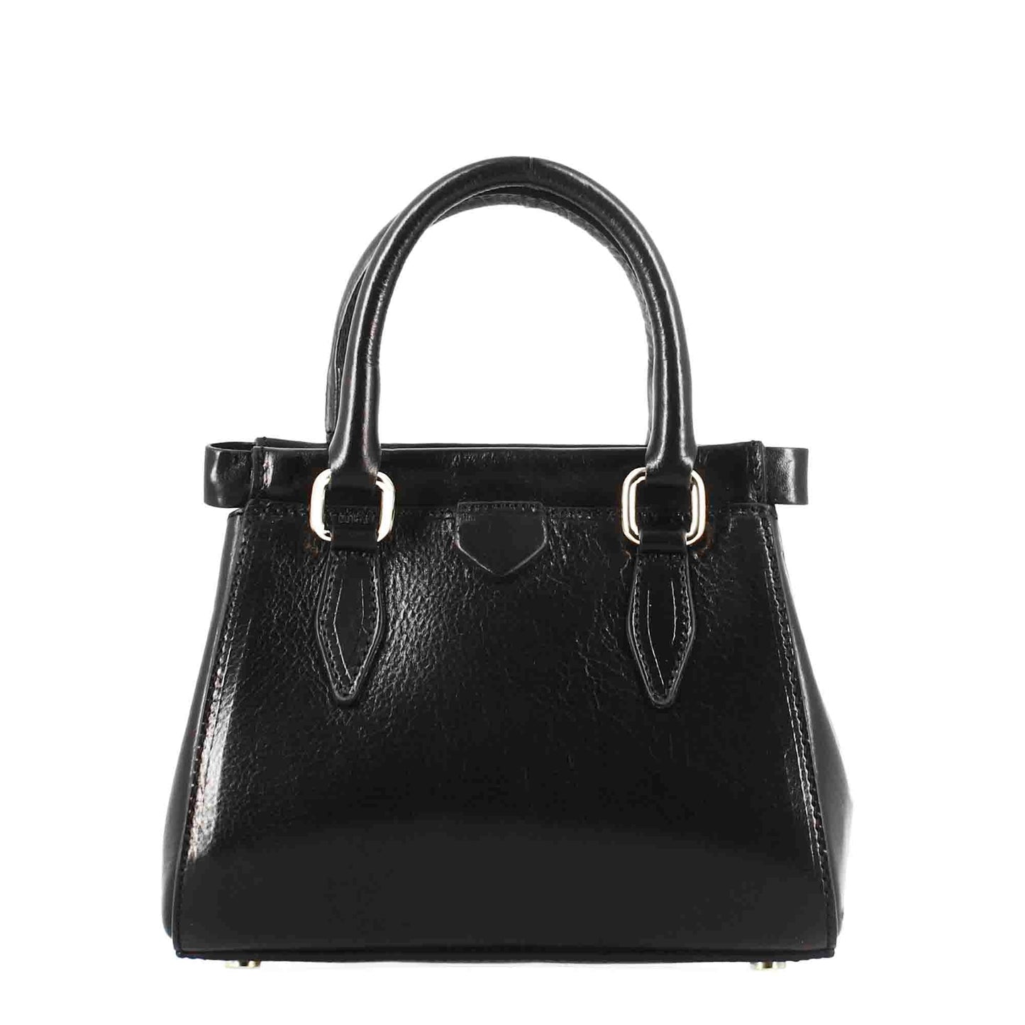 Fiorenza leather handbag with removable shoulder strap