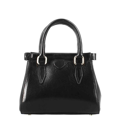 Fiorenza leather handbag with removable shoulder strap