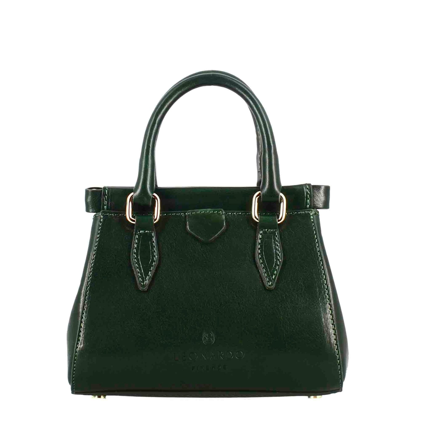 Fiorenza leather handbag with removable shoulder strap