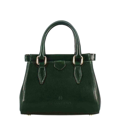 Fiorenza leather handbag with removable shoulder strap