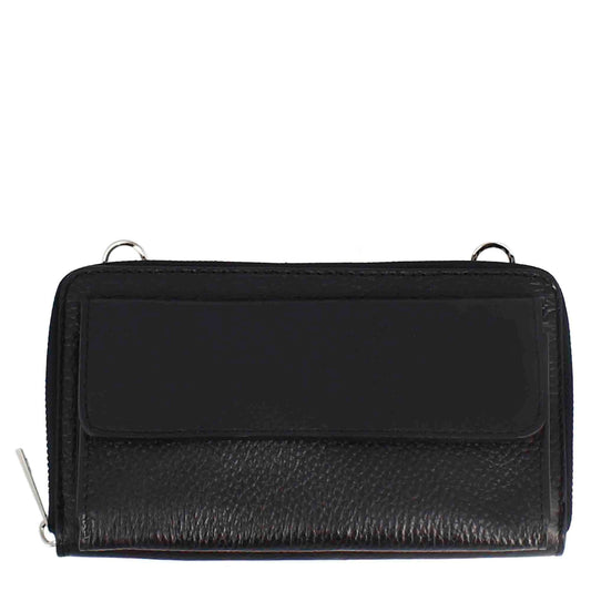 Women's Leather Zipper Wallet Purse with Pocket