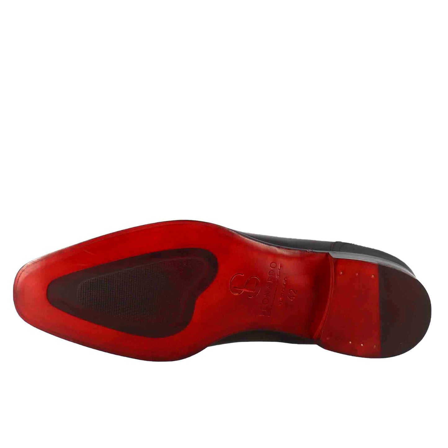 Mocassino elegante da uomo in pelle morbida con nappine e punta squadrata