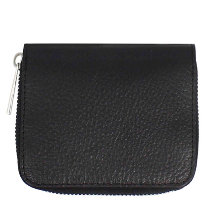 Women's Small Leather Zipper Wallet