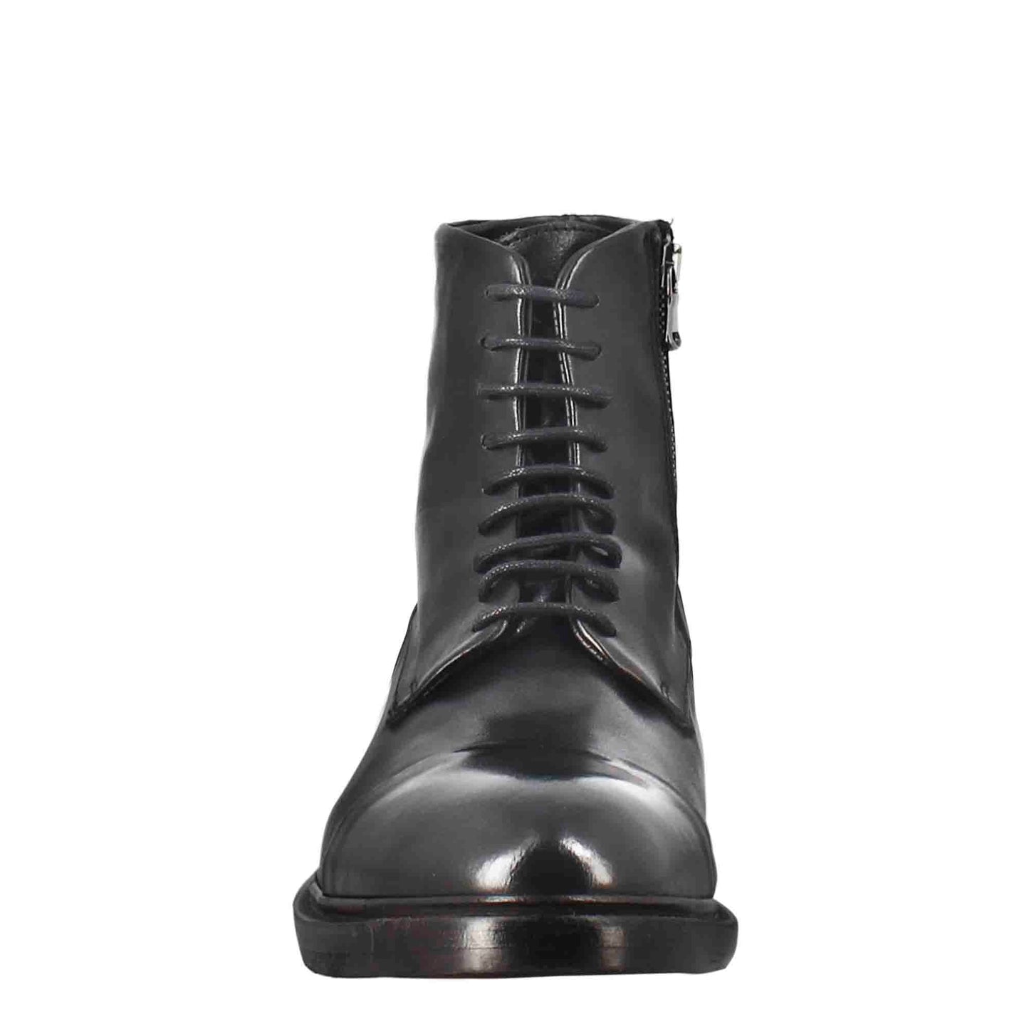 Men's high diver ankle boot in vintage effect leather