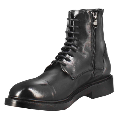 Men's high diver ankle boot in vintage effect leather