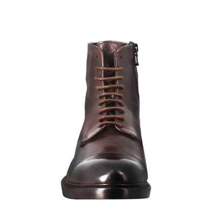 Men's high diver ankle boot in vintage effect leather