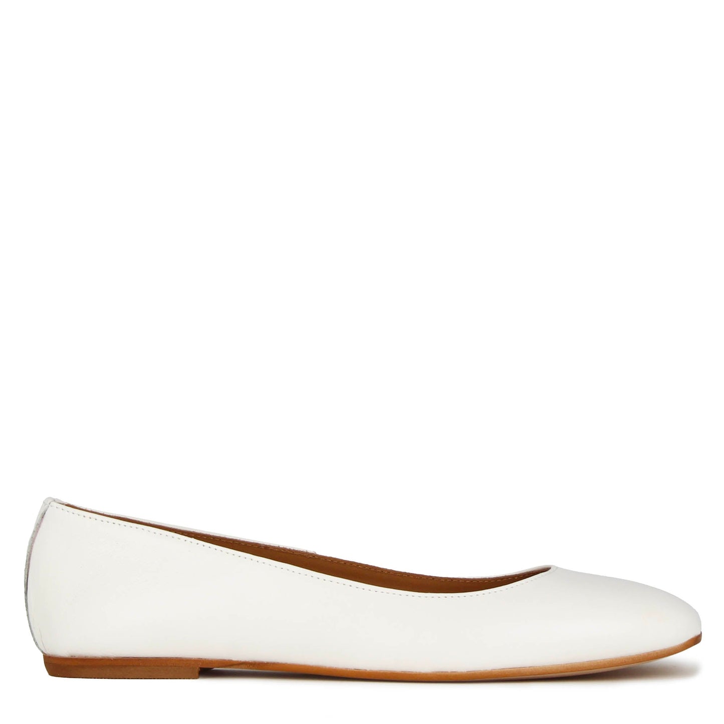 Ballerina casual da donna in pelle liscia fatta a mano