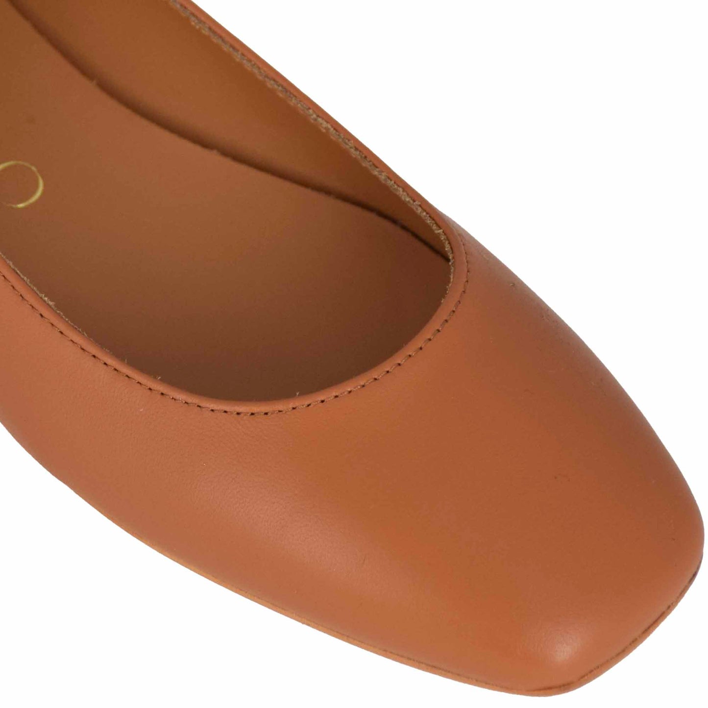 Ballerina casual da donna in pelle liscia fatta a mano