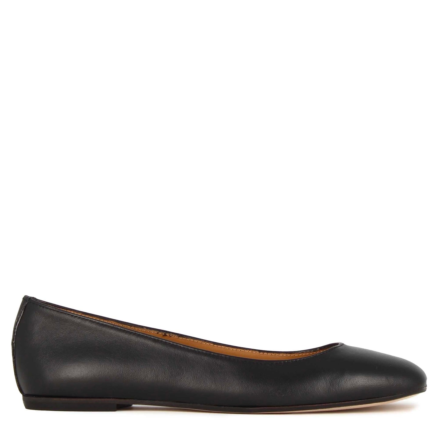 Ballerina casual da donna in pelle liscia fatta a mano
