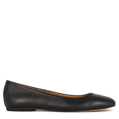 Ballerina casual da donna in pelle liscia fatta a mano