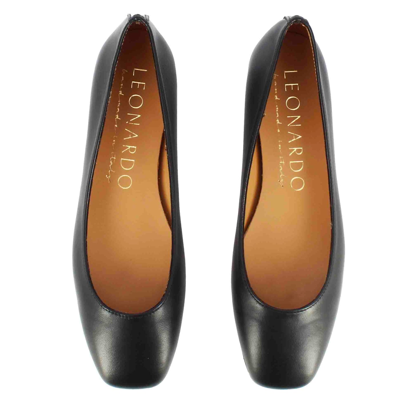 Ballerina casual da donna in pelle liscia fatta a mano