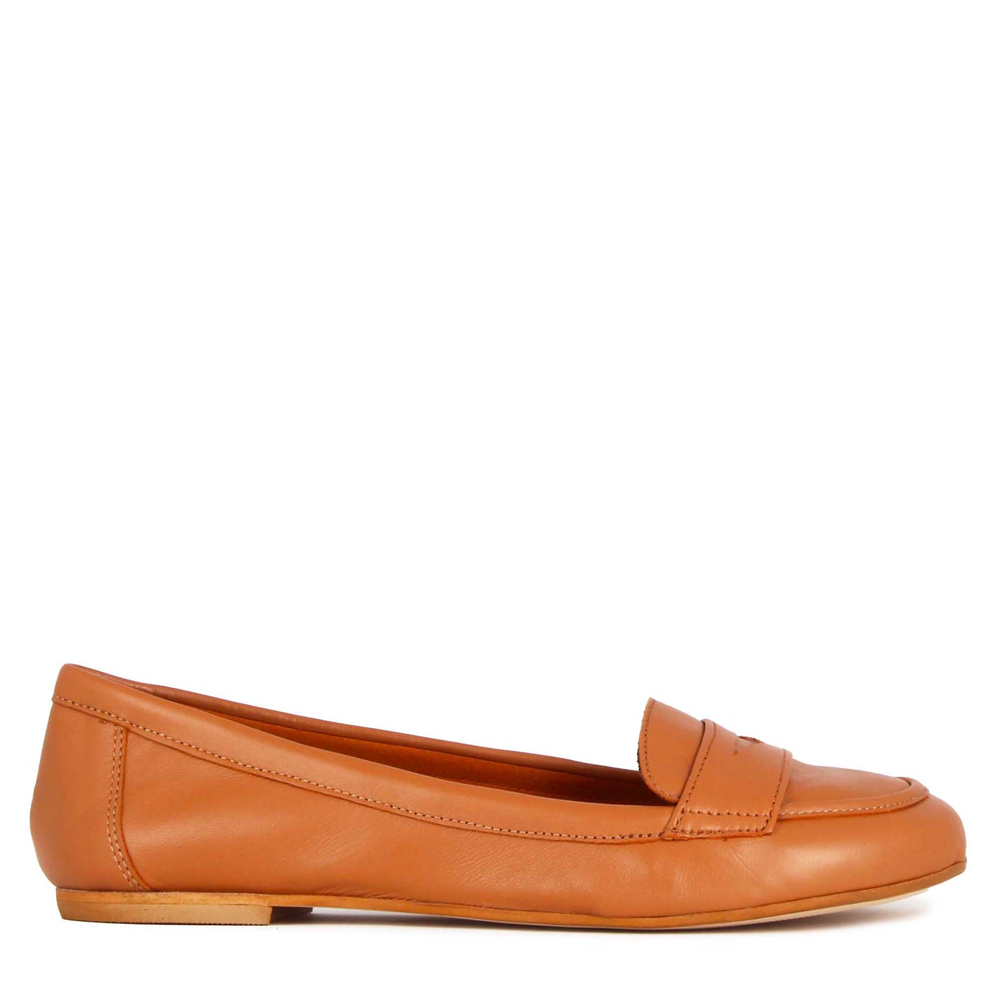 Ballerina college da donna in pelle liscia