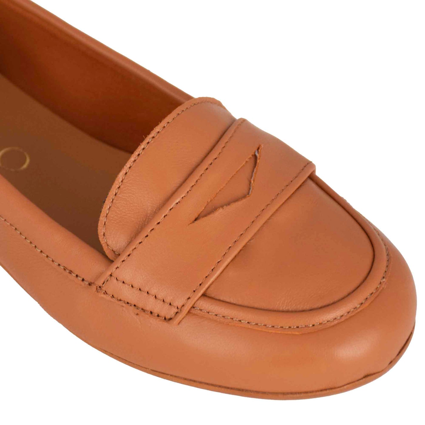 Ballerina college da donna in pelle liscia