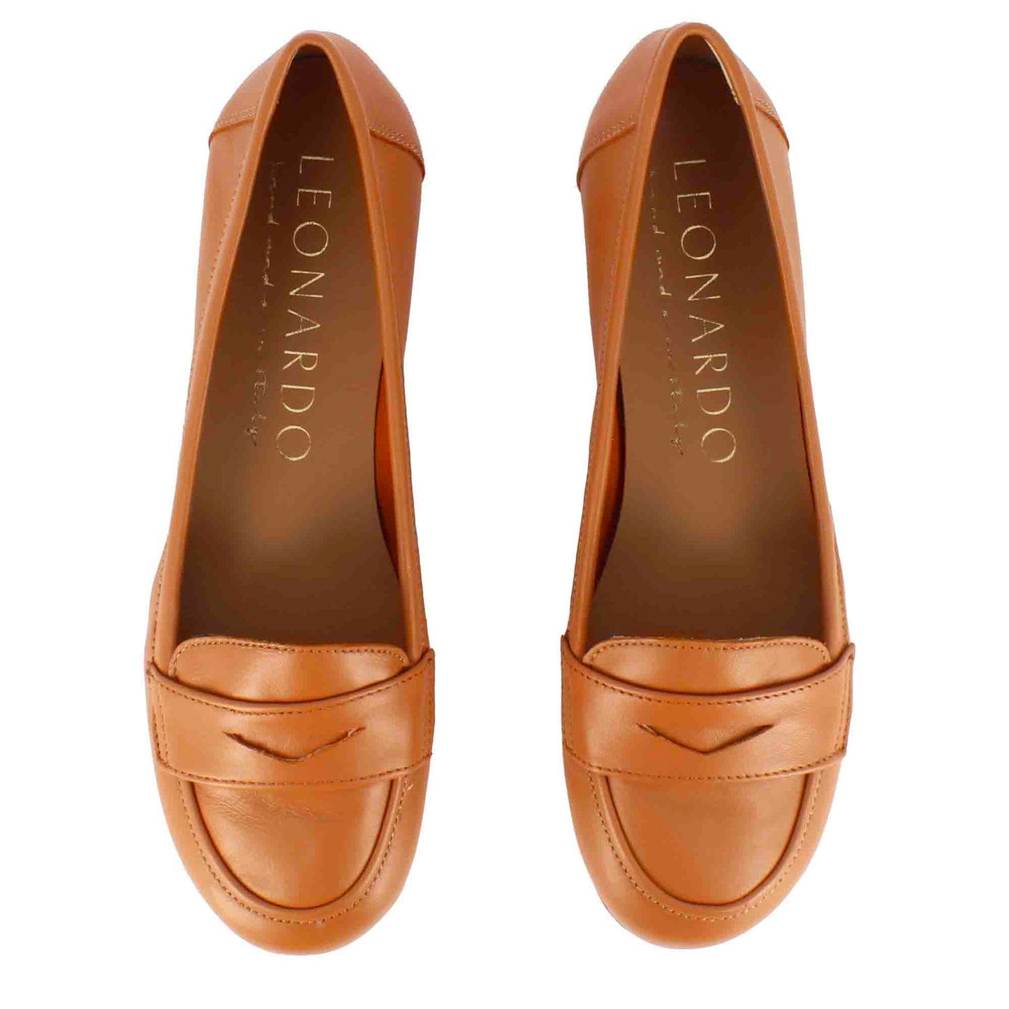 Ballerina college da donna in pelle liscia