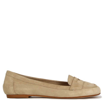 Ballerina college da donna in pelle scamosciata