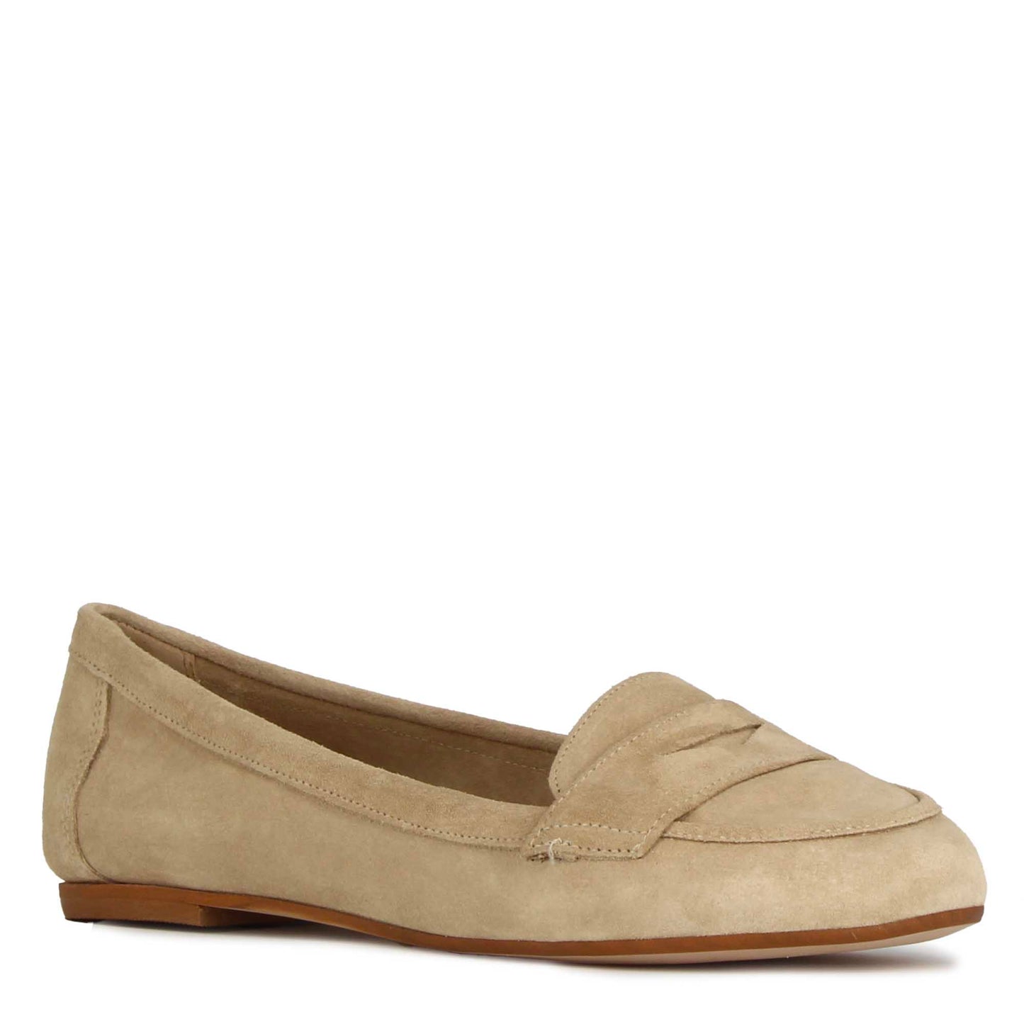 Ballerina college da donna in pelle scamosciata