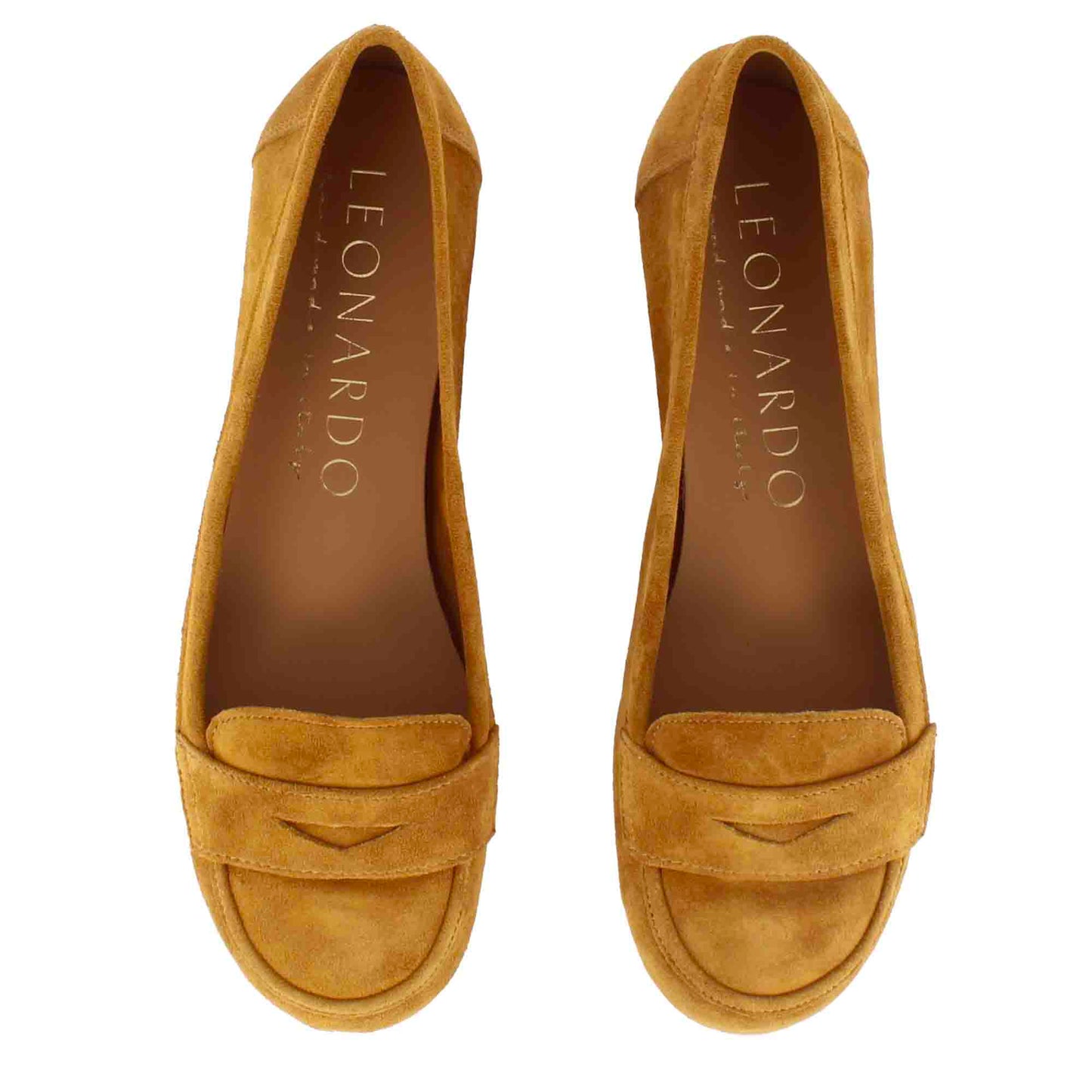 Ballerina college da donna in pelle scamosciata