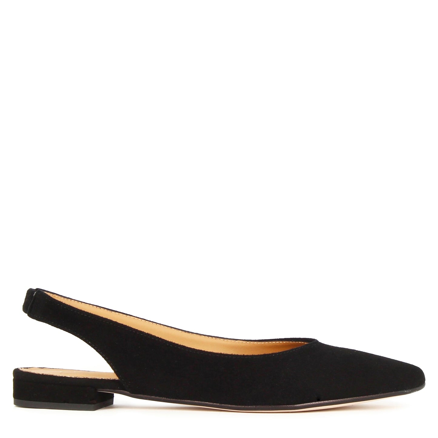 Ballerina slingback da donna in pelle scamosciata