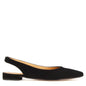 Ballerina slingback da donna in pelle scamosciata