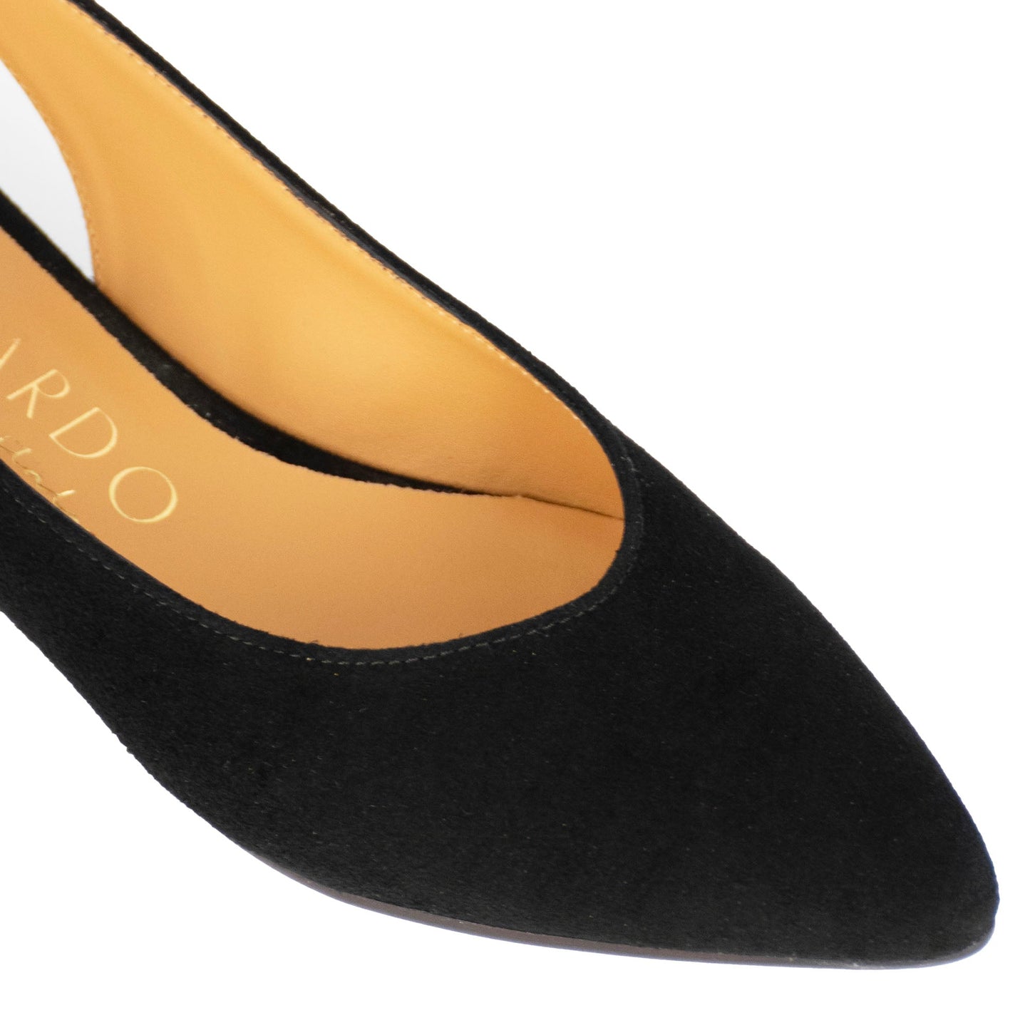 Ballerina slingback da donna in pelle scamosciata