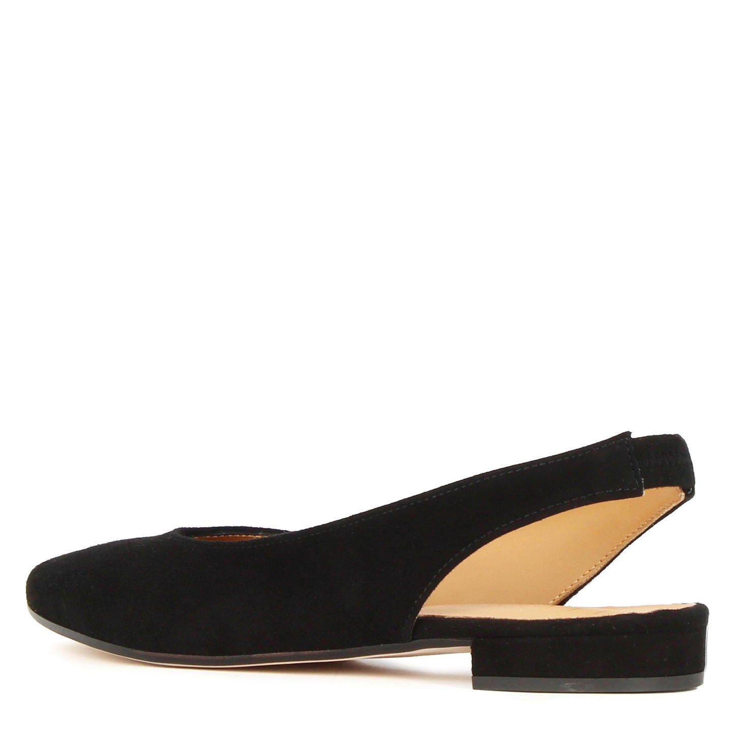 Ballerina slingback da donna in pelle scamosciata