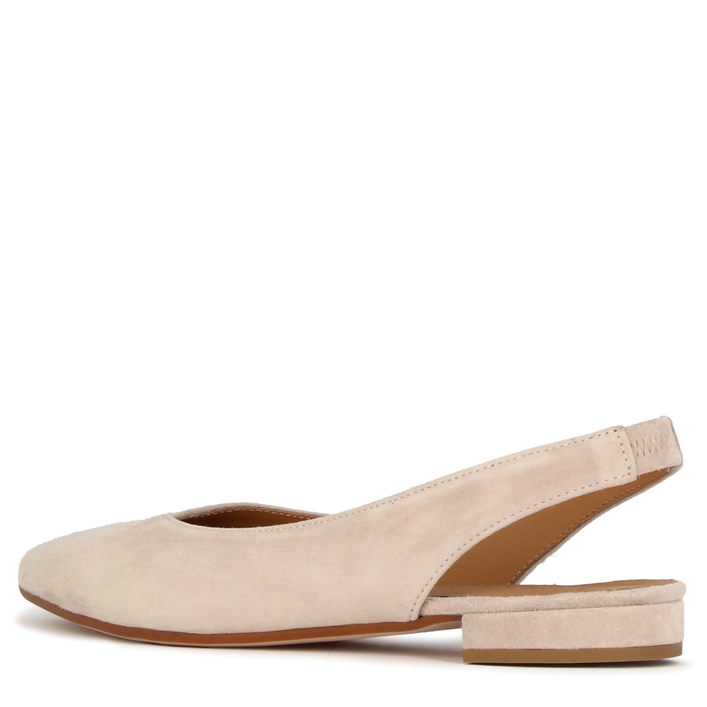 Ballerina slingback da donna in pelle scamosciata