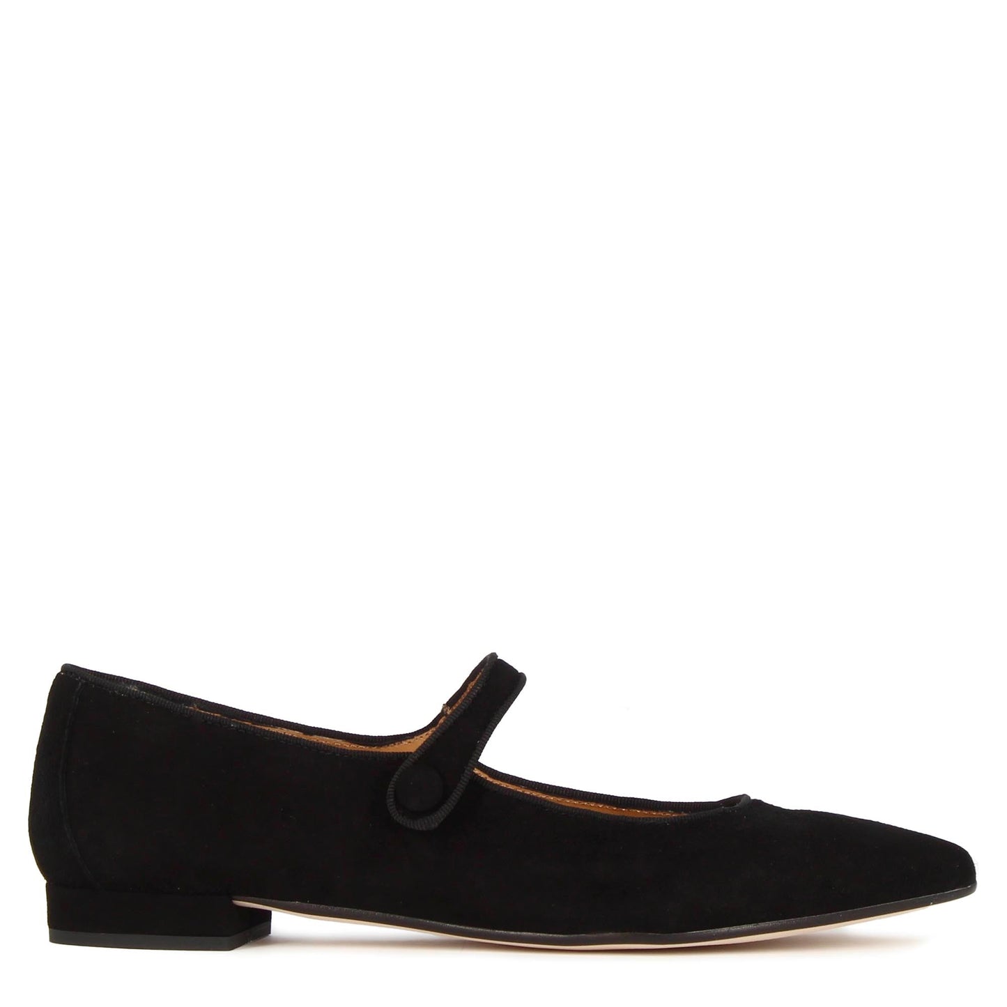 Women's Mary Jane Suede Ballet Flat with Strap