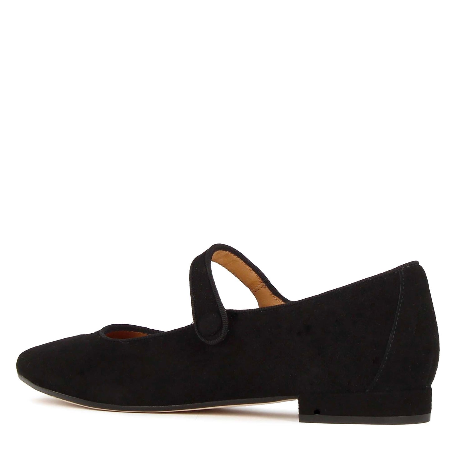 Women's Mary Jane Suede Ballet Flat with Strap
