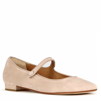 Women's Mary Jane Suede Ballet Flat with Strap