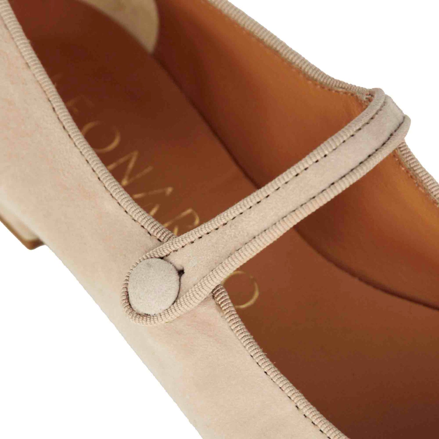 Women's Mary Jane Suede Ballet Flat with Strap